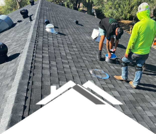 roof repair row section image