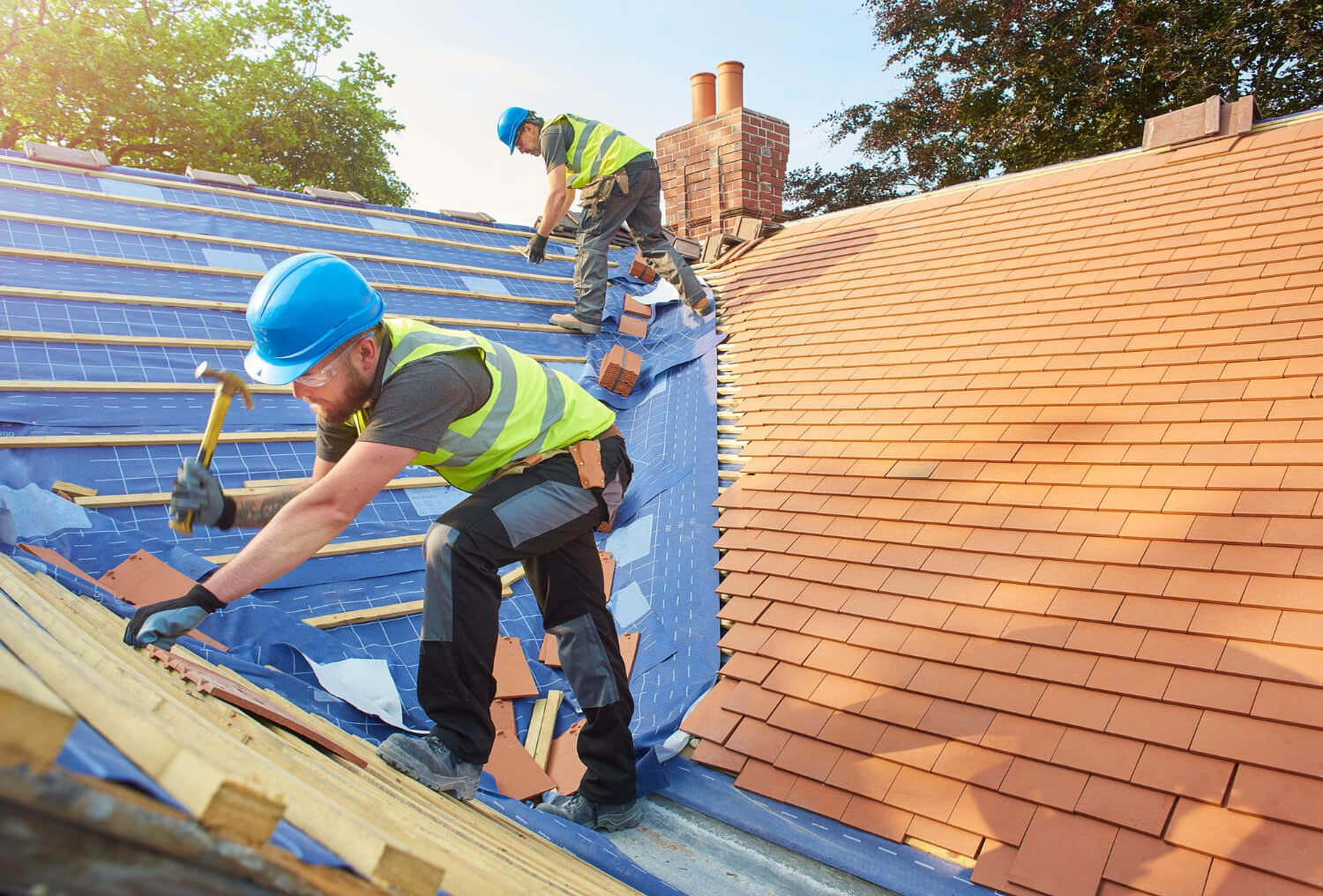 residential roof repalcement row image