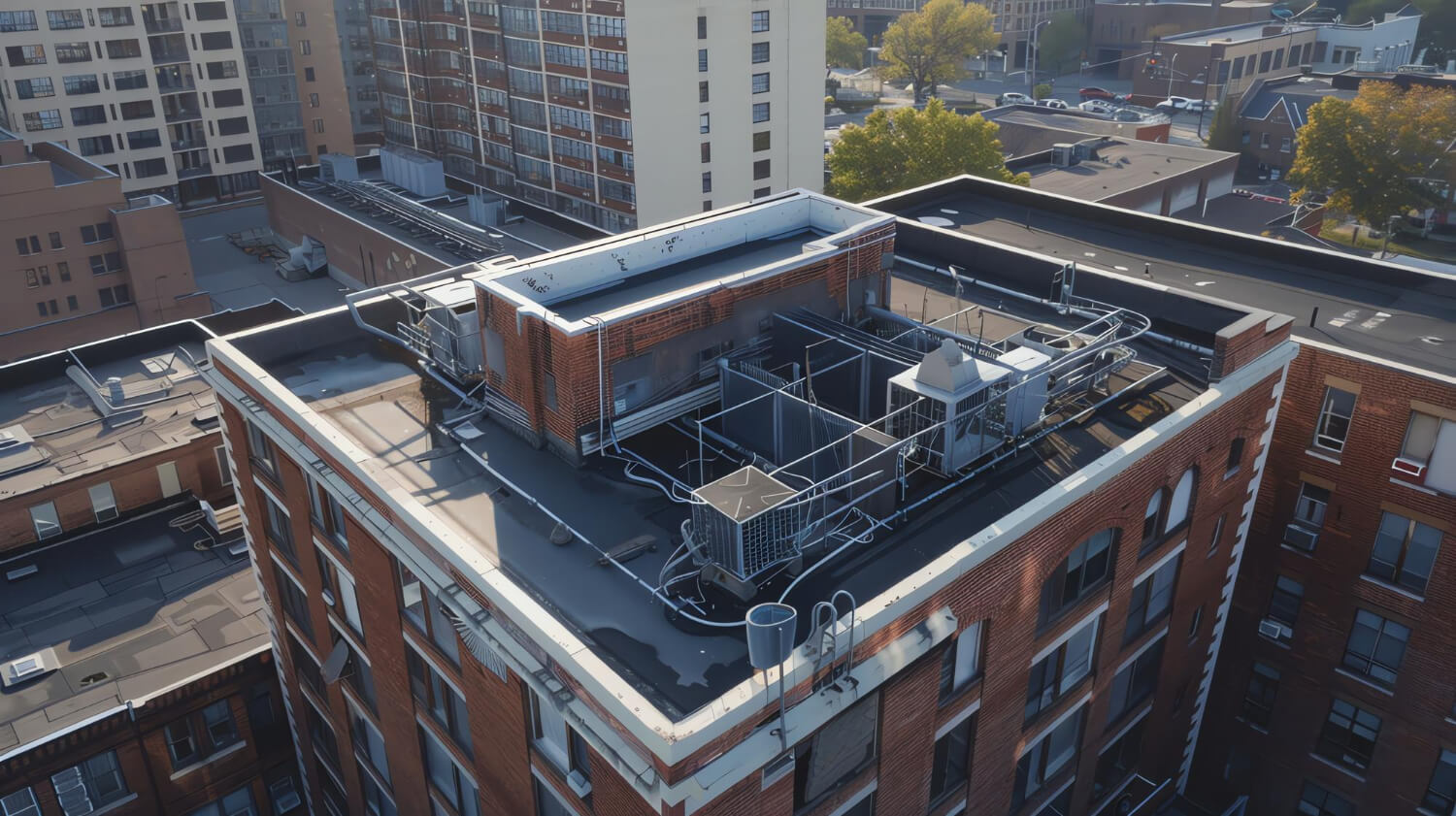Commercial Flat Roof Maintenance in Phoenix, AZ (1) storm damage roof inspection and repair