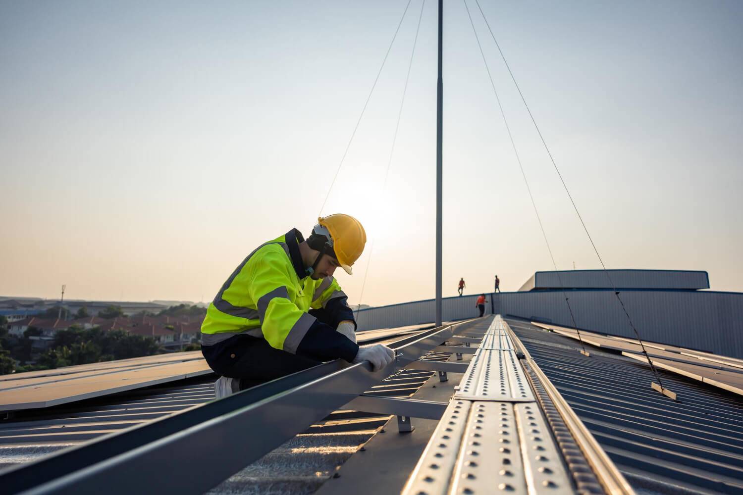 Commercial Flat Roof Maintenance in Phoenix, AZ (4) metal roof replacement