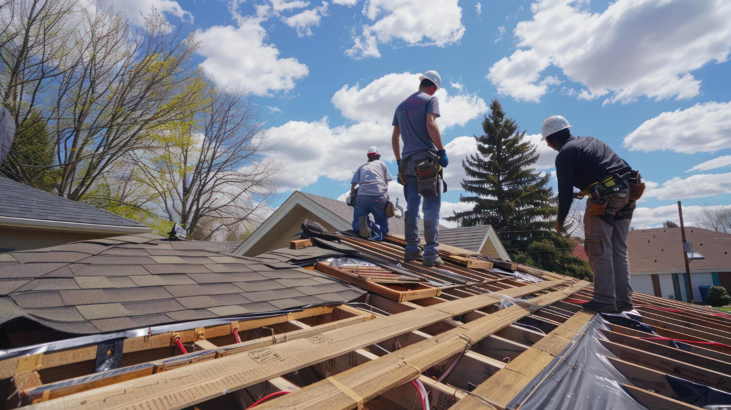 residential roof repalcement row image