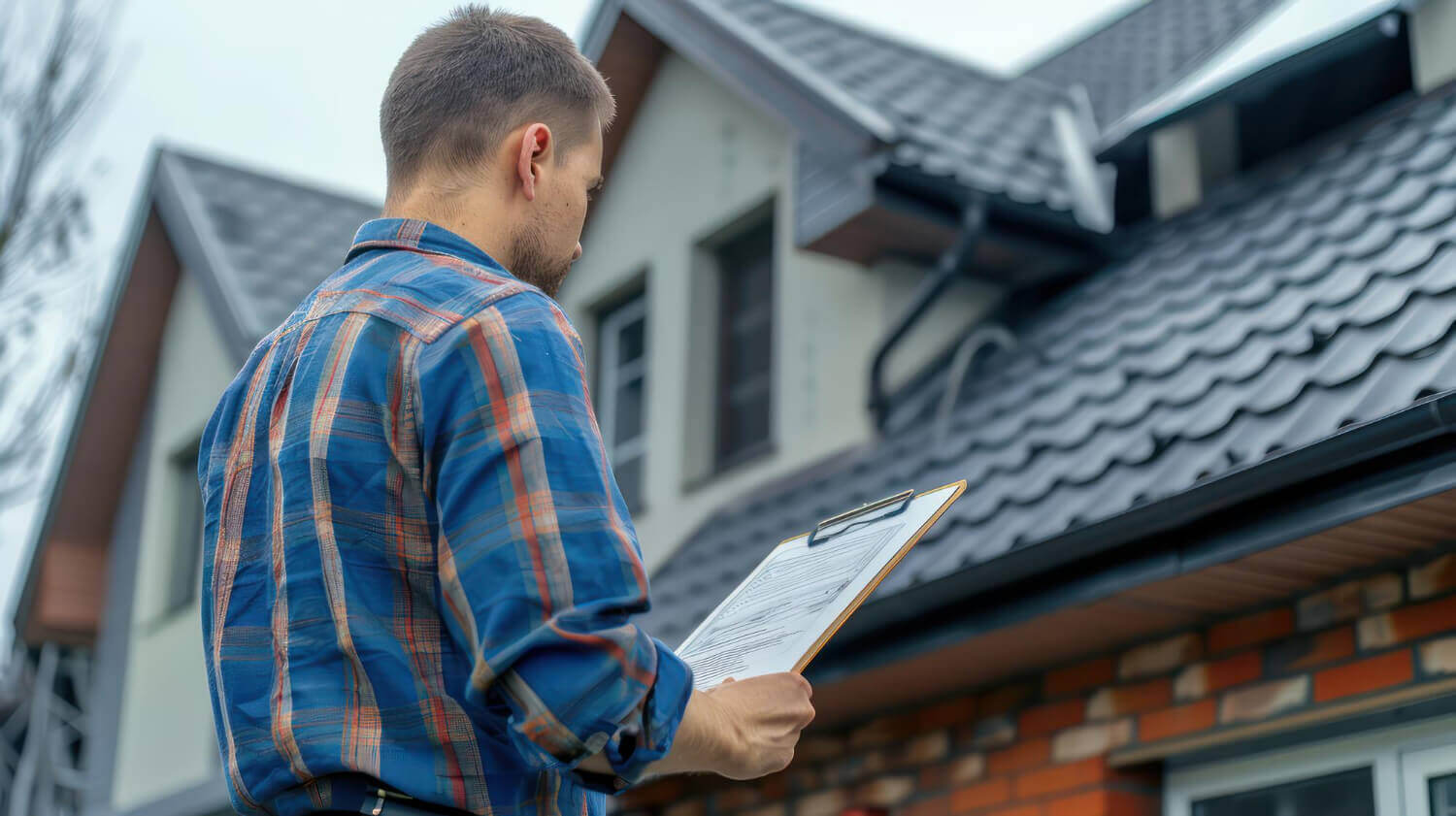 residential roofing image for hero section