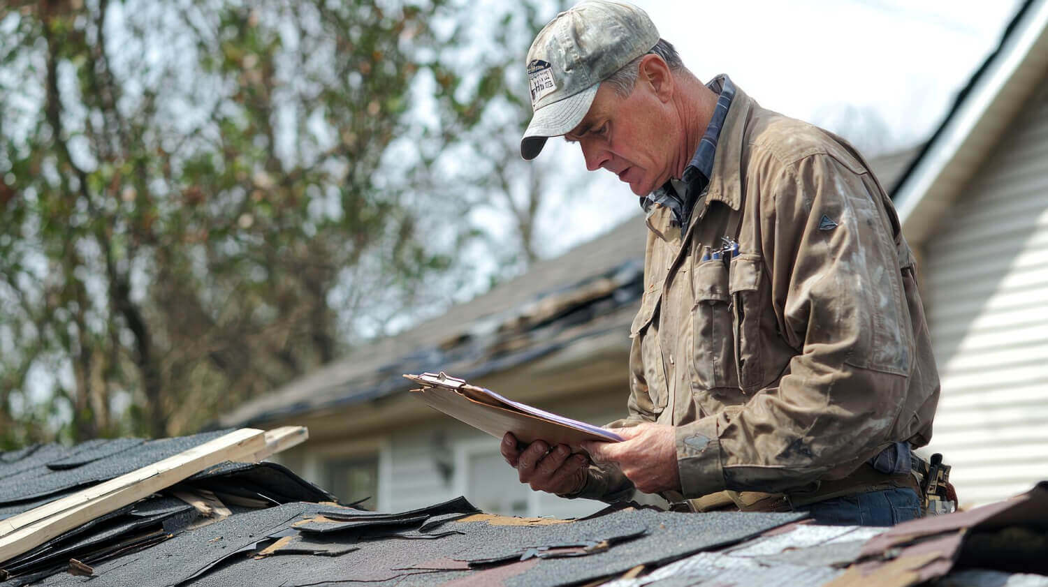 residential roof repalcement row image