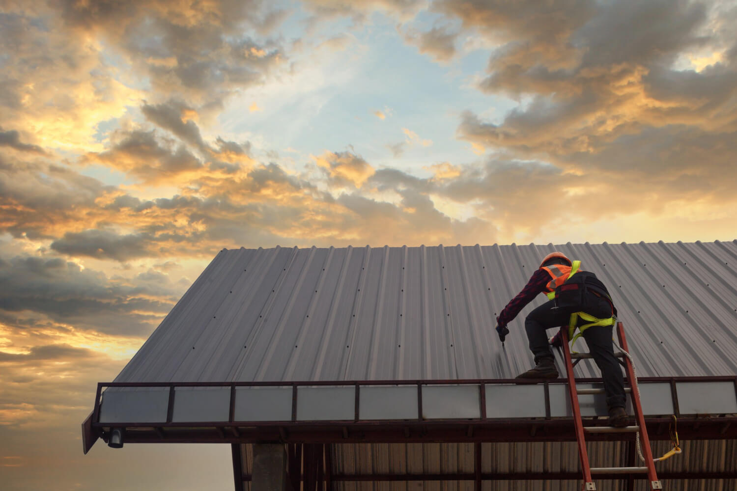 residential roof repair section image