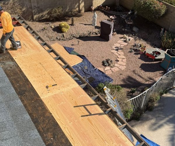 residential roof repair section image